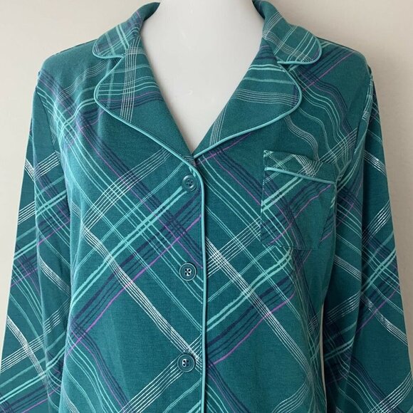 NEW Soma Multi Color Long Sleeve Notch Colar Shirt - Picture 2 of 5